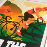 Lake District cycling print