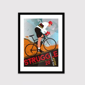 Lake District, Cycling poster, The Struggle