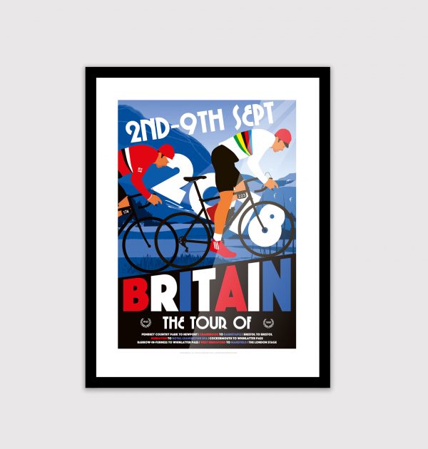 Cycling poster. Tour Britain