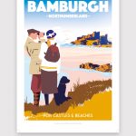 Bamburgh Castle poster