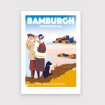 Bamburgh Castle poster