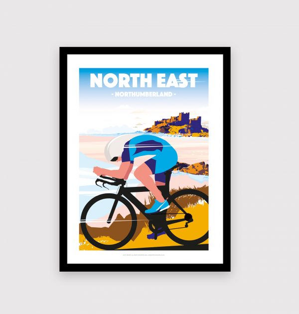 North East Cycling poster