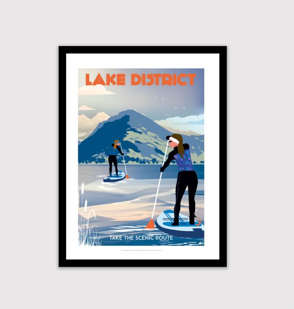 Paddle boarding poster