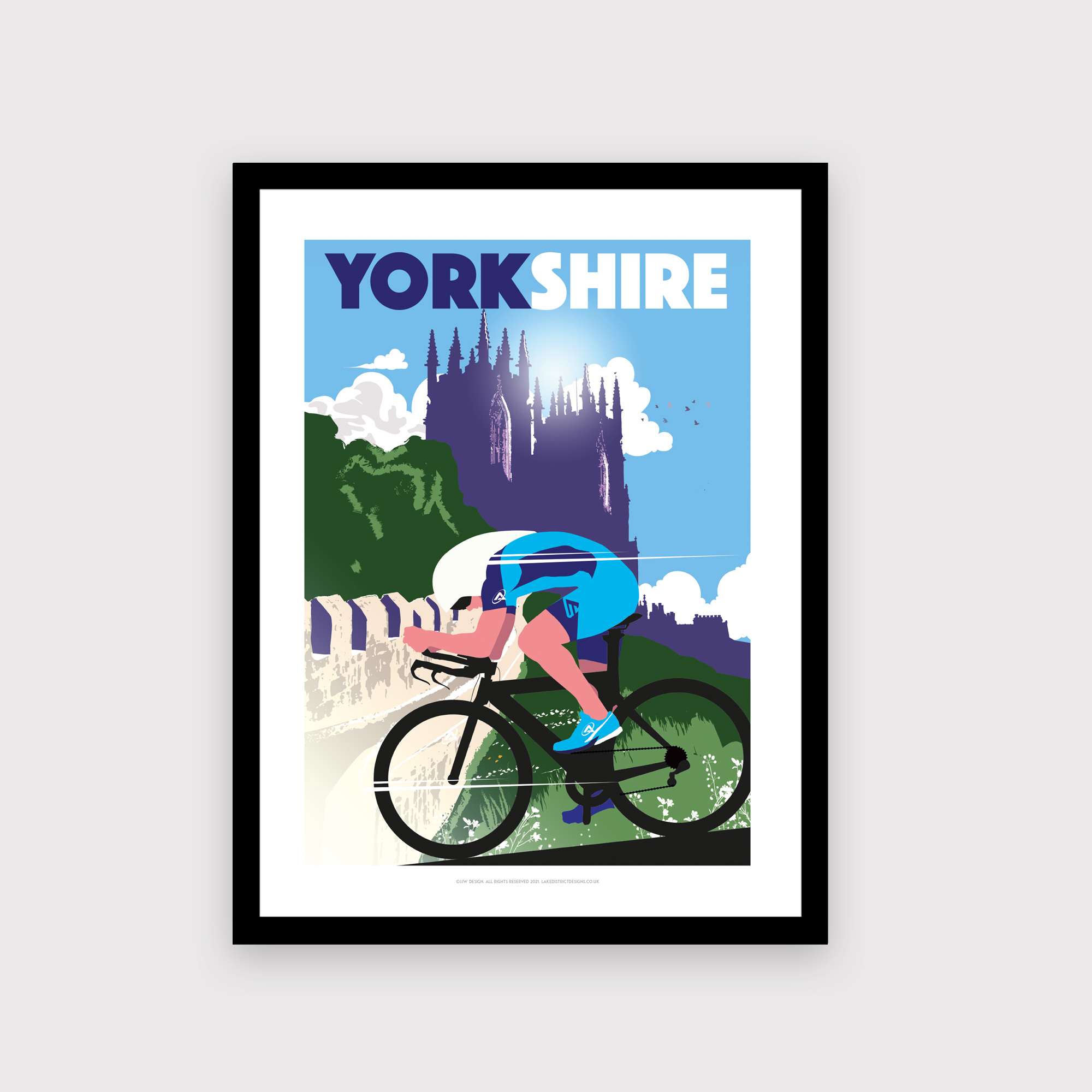 York, Yorkshire cycling poster