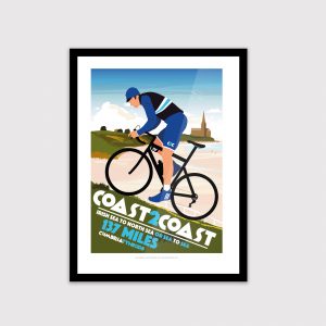 Coast 2 coast, Coast to Coast, Cycling poster