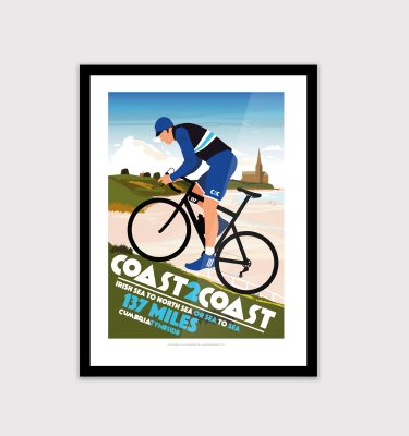 Coast to Coast cycling poster