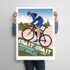 Coast to Coast cycling poster