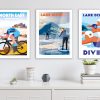 Lake district posters cycling