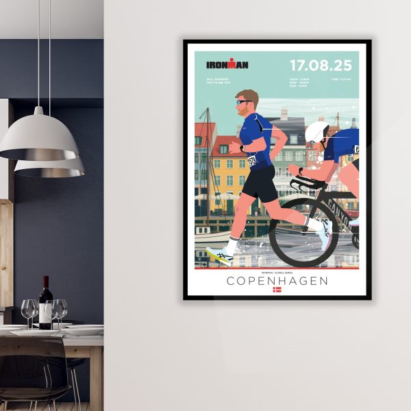 Ironman poster - Copenhagen, triathlon